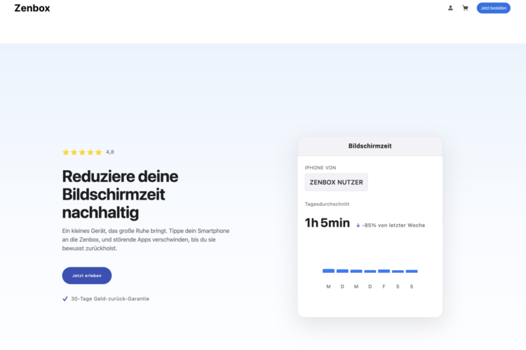 website thezenbox.de